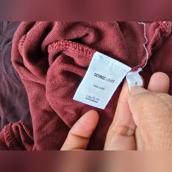 George Love Tie Dye Tank Dress Maroon Small - Picture 7 of 7